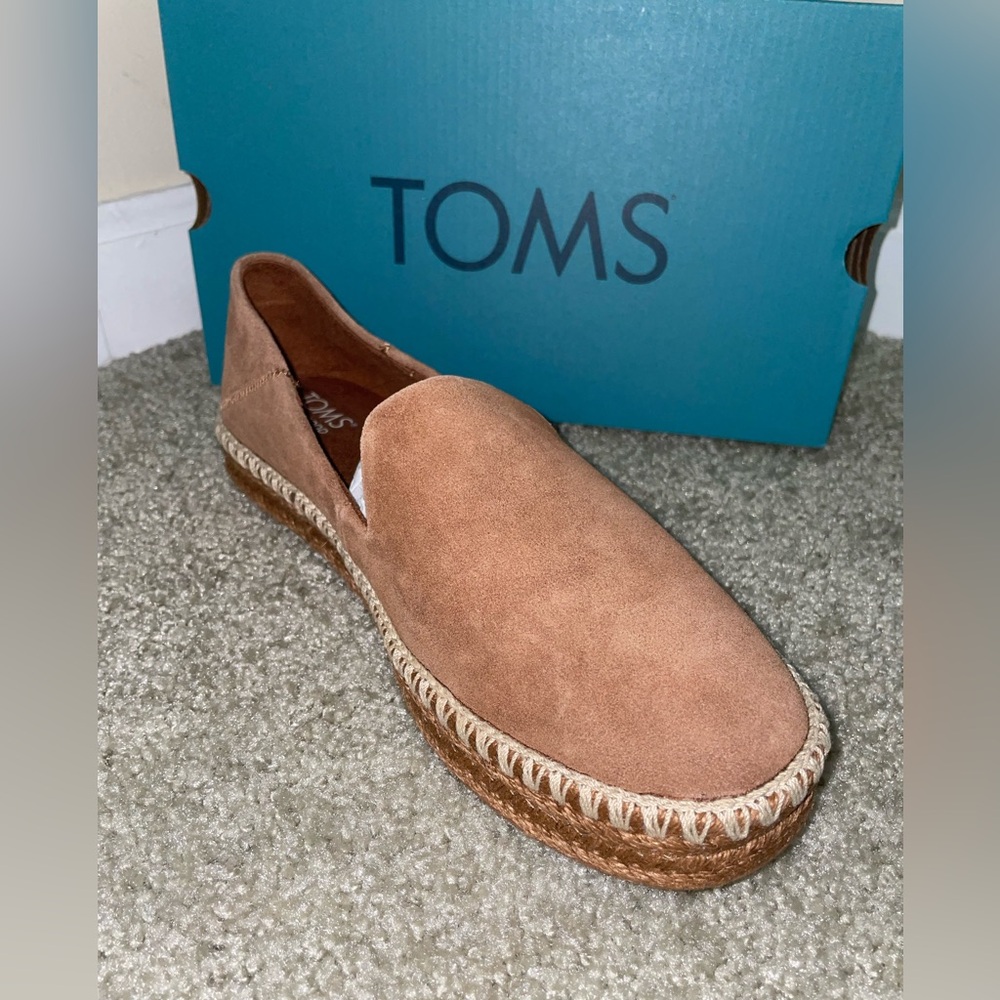 TOMS Men's Brown Suede Slip-Ons